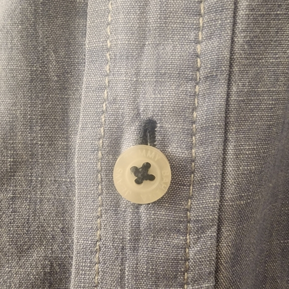 Tommy Bahama Jeans Blue Denim Style Button-down Shirt Mens sz XL - Picture 5 of 11